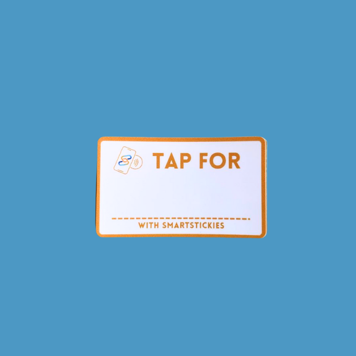 "TAP FOR" Smart Stickie